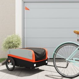 Gossi remorca pentru biciclete, negru si portocaliu, 45 kg, fier
