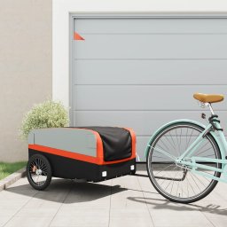Gossi remorca pentru biciclete, negru si portocaliu, 45 kg, fier