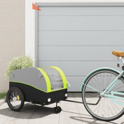 Gossi remorca pentru biciclete, negru si verde, 45 kg, fier