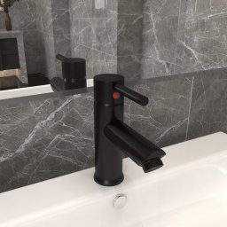Gossi robinet chiuveta de baie, negru, 130x176 mm