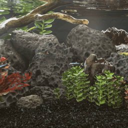 Gossi roci vulcanice, 10 kg, negru, 10-30 cm