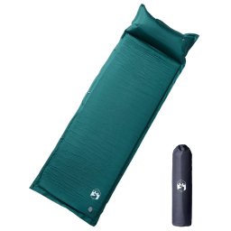 Gossi saltea camping auto-gonflabila, cu perna, 1 persoana, verde