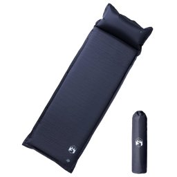 Gossi saltea de camping auto-gonflabila, cu perna, 1 persoana, gri