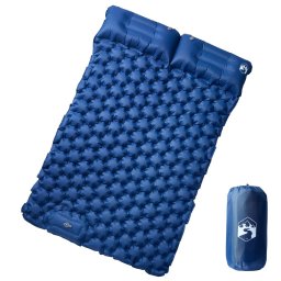 Gossi saltea de camping cu perne cu autoumflare 2 persoane, bleumarin