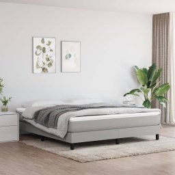 Gossi saltea de pat cu arcuri, gri deschis, 180x200x20 cm, textil