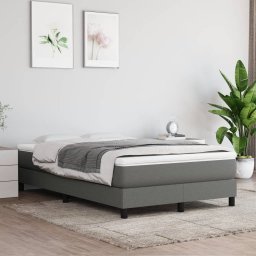 Gossi saltea de pat cu arcuri, gri inchis, 120x200x20 cm, textil