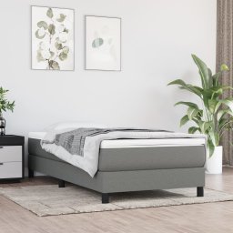 Gossi saltea de pat cu arcuri, gri inchis, 80x200x20 cm, textil