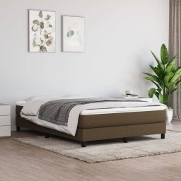 Gossi saltea de pat cu arcuri, maro inchis, 140x200x20 cm, textil