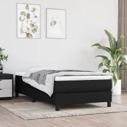 Gossi saltea de pat cu arcuri, negru, 120x190x20 cm, textil