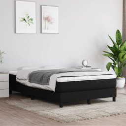 Gossi saltea de pat cu arcuri, negru, 120x200x20 cm, textil