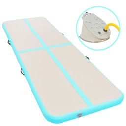 Gossi saltea gimnastica gonflabila cu pompa verde 700x100x10cm pvc