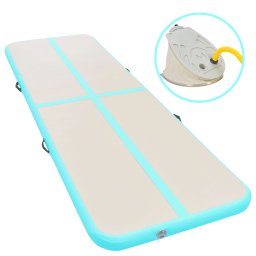 Gossi saltea gimnastica gonflabila cu pompa verde 800x100x10cm pvc