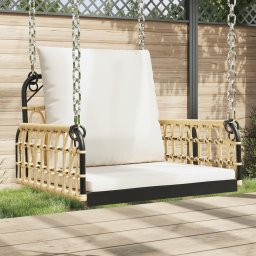 Gossi scaun balansoar cu perne, 63x58x39 cm, poliratan si otel