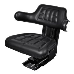 Gossi scaun de tractor cu suspensie, negru
