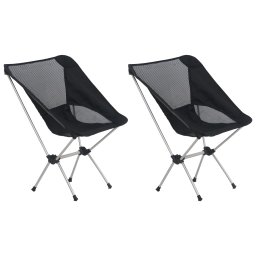 Gossi scaune camping pliabile cu husa, 2 buc., 54x50x65 cm, aluminiu
