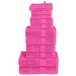 Gossi set de prosoape premium solund, 12 piese, roz, 600 g/m2