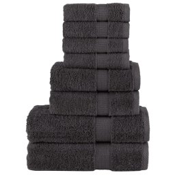 Gossi set de prosoape premium solund, 8 piese, antracit, 600 g/m2