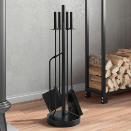 Gossi set de unelte pentru semineu, 5 piese, 18x66 cm, otel