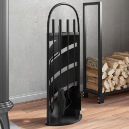 Gossi set de unelte pentru semineu, 5 piese, 23x15x66 cm, otel