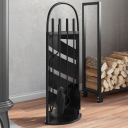 Gossi set de unelte pentru semineu, 5 piese, 23x15x66 cm, otel