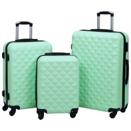 Gossi set de valize cu carcasa rigida, 3 piese, verde menta, abs