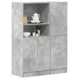 Gossi set dulap de bucatarie 2 piese lemn prelucrat gri beton