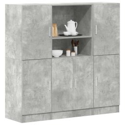 Gossi set dulap de bucatarie 3 piese lemn prelucrat gri beton