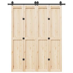 Gossi set feronerie pentru usa glisanta, negru, 183 cm, otel