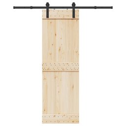 Gossi set feronerie pentru usa glisanta, negru, 183 cm, otel
