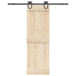 Gossi set feronerie pentru usa glisanta, negru, 183 cm, otel