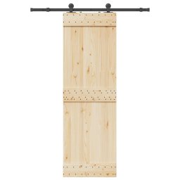 Gossi set feronerie pentru usi glisante, negru, 152,5 cm, otel