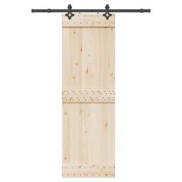Gossi set feronerie pentru usi glisante, negru, 152,5 cm, otel