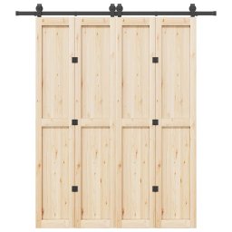 Gossi set feronerie pentru usi glisante, negru, 200 cm, otel