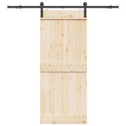Gossi set feronerie pentru usi glisante, negru, 200 cm, otel