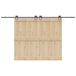 Gossi set feronerie pentru usi glisante, negru, 366 cm, otel