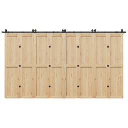 Gossi set feronerie pentru usi glisante, negru, 400 cm, otel