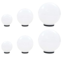 Gossi set lampi glob cu led, 6 buc., 20/30/40 cm, pmma, sferic