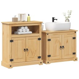 Gossi set mobilier de baie „corona”, 2 piese, lemn masiv de pin