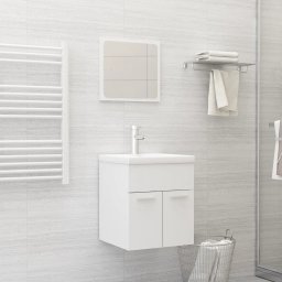 Gossi set mobilier de baie, 2 piese, alb, pal