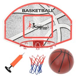 Gossi set panou de baschet cu montare pe perete, 5 piese, 66x44,5 cm