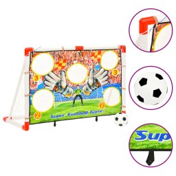 Gossi set poarta de fotbal copii cu perete de poarta 120x51x77,5 cm