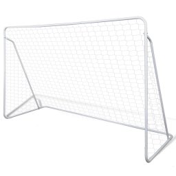 Gossi set poarta de fotbal, 240x90x150 cm, plasa si otel calitativ