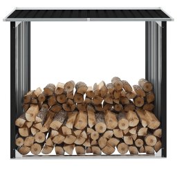 Gossi sopron depozitare lemne antracit 172x91x154 cm otel galvanizat