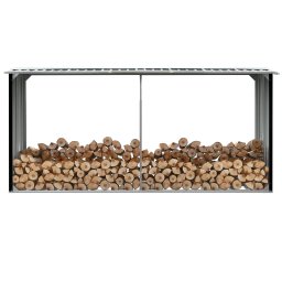 Gossi sopron depozitare lemne antracit, 330x92x153 cm otel galvanizat