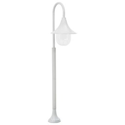 Gossi stalp de iluminat pentru gradina, alb, 120 cm, aluminiu, e27