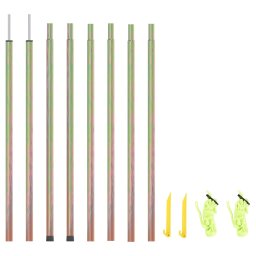 Gossi stalpi pentru parasolar, 2 buc., 250 cm, otel zincat