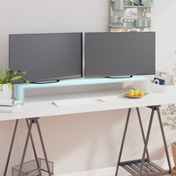 Gossi stativ tv/suport monitor, sticla, verde, 110 x 30 x 13 cm