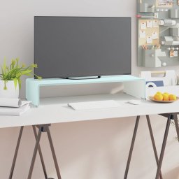 Gossi stativ tv/suport monitor, sticla, verde, 70 x 30 x 13 cm