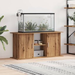 Gossi suport acvariu, stejar artizanal, 121x41x58 cm, lemn prelucrat
