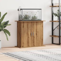 Gossi suport acvariu, stejar artizanal, 81x36x73 cm, lemn prelucrat